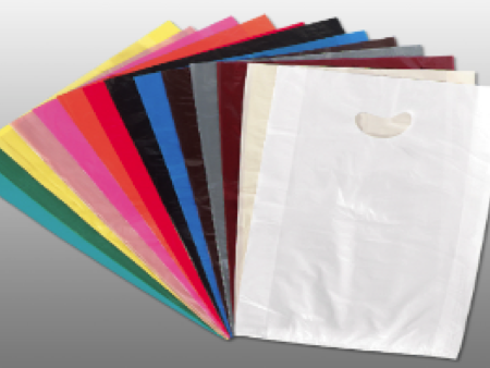 Plastic Merchandise Bags- Colors