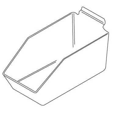 Slatwall Plastic Bin - Click Image to Close