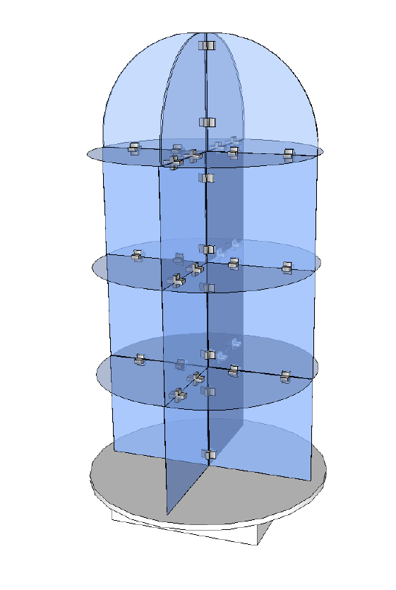 Round Etagere Cube System