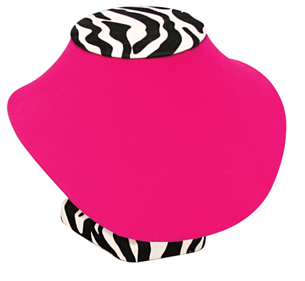 Hot Pink Zebra Bust - Click Image to Close