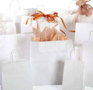 Paper Shopping Bags- White