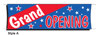 Giant Outdoor Banners- Grand Opening - Click Image to Close