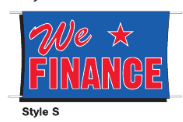 Outdoor Banners- We Finance - Click Image to Close