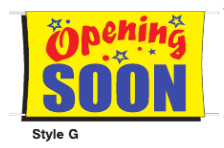 Outdoor Banners- Opening Soon