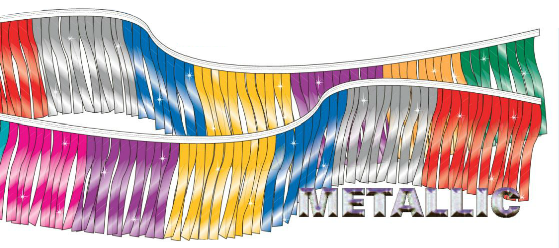 Metallic Streamers - Click Image to Close