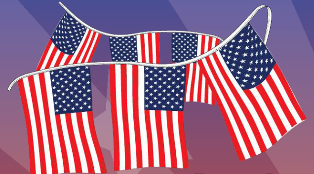 Stars & Stripes Pennants - Click Image to Close