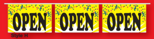 Confetti Pennants- Open - Click Image to Close