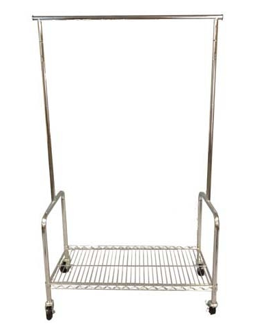 Rolling Rack with Shelf - Click Image to Close