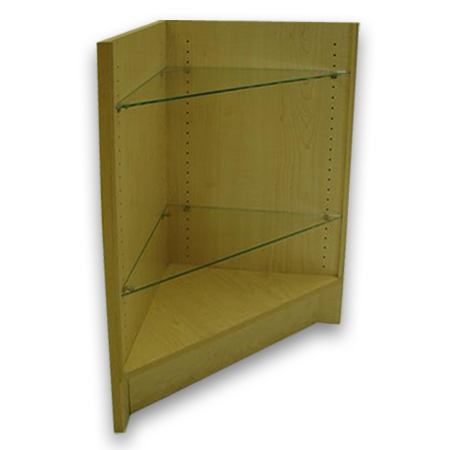 Corner Filler with Glass Shelves