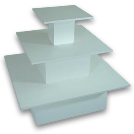 Three Tier Table- Square - Click Image to Close