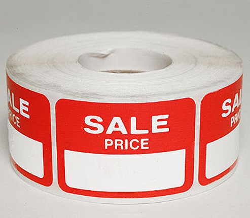Retangular Pricing Label - Click Image to Close