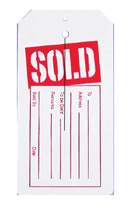 "Sold" Slit Tag - Click Image to Close