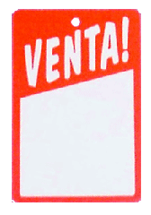 Large "Venta" Tag - Click Image to Close