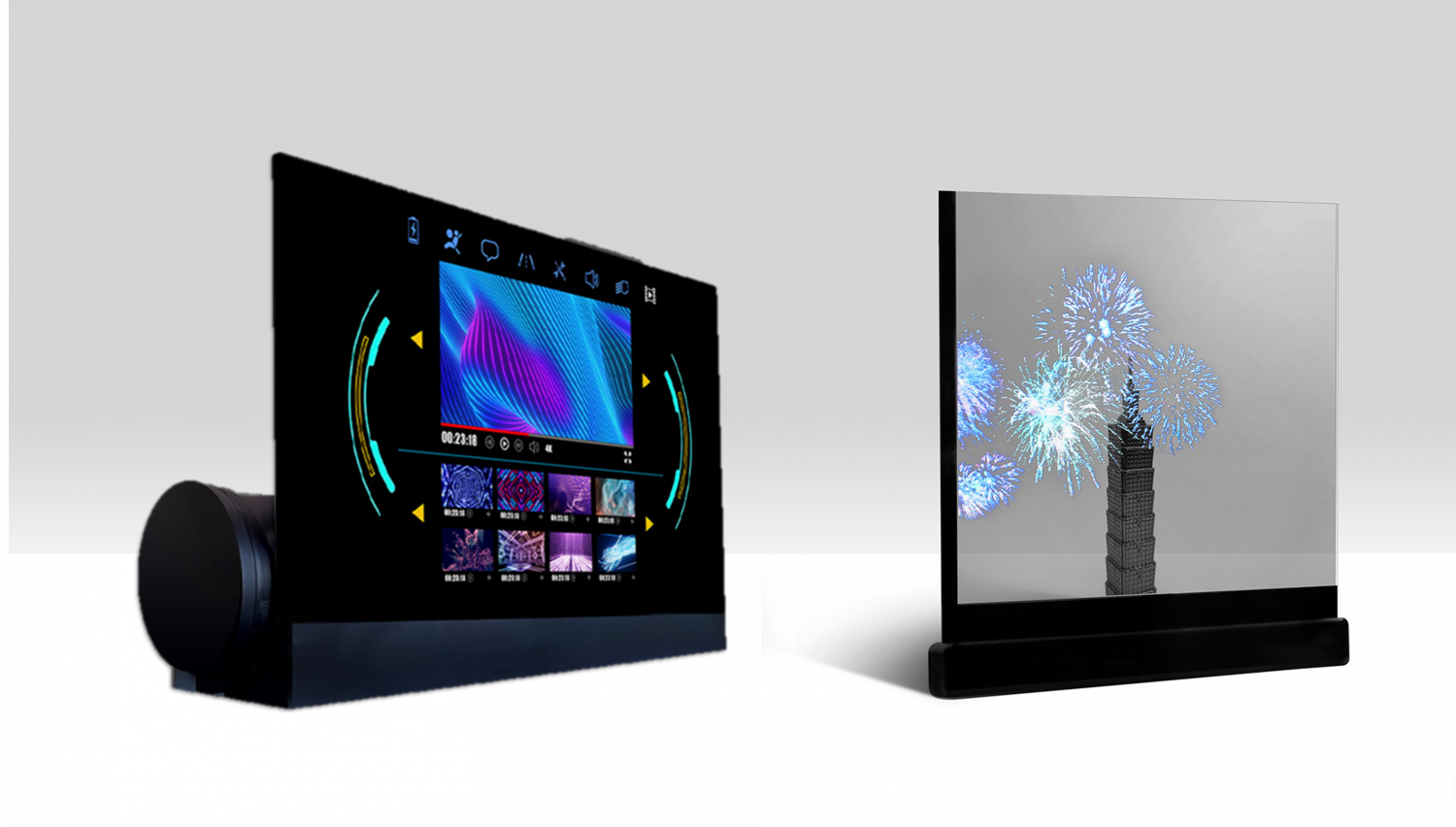 可卷式、折迭性、高透明